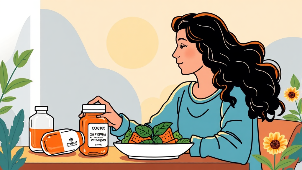 코큐텐 복용 시간, 언제 먹어야 좋을까? (illustration 스타일)