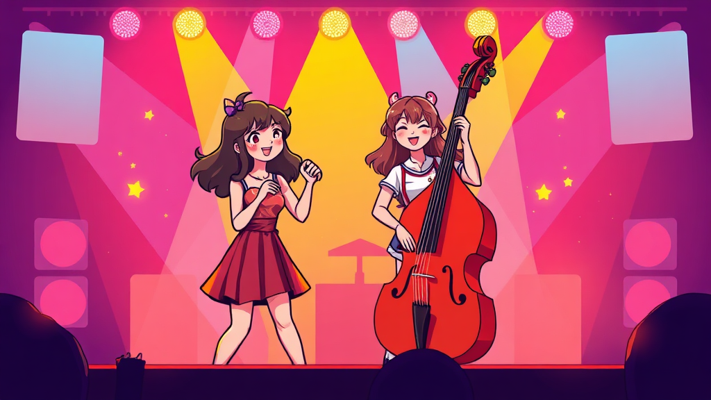 장혜리의 과거와 이전 무대들 (cartoon 스타일)