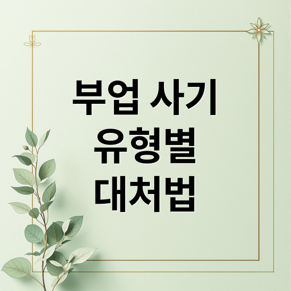 부업 사기
유형별
대처법 (부업 사기 신고방법)