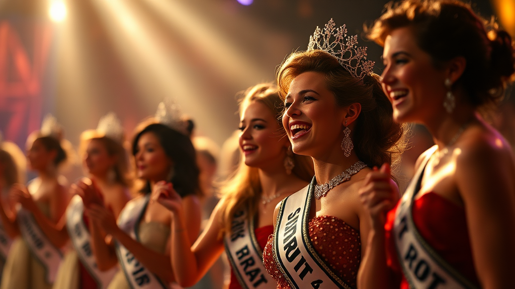 주요 참가자 무대 하이라이트 (realistic 스타일)