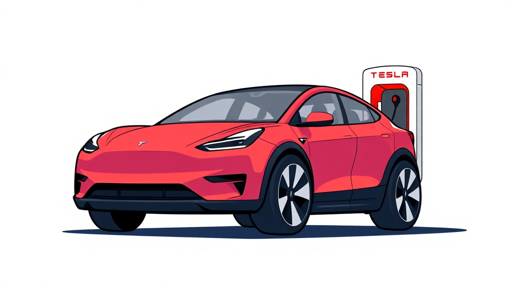 모델 Y 주니퍼/RWD 분석 (cartoon 스타일)