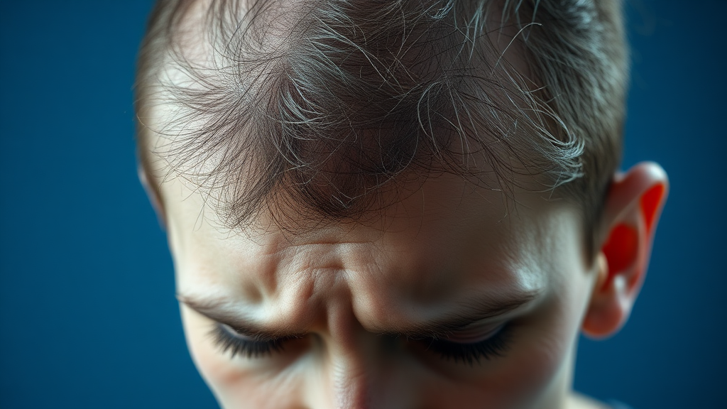 탈모 유형별 보험 기준 (realistic 스타일)