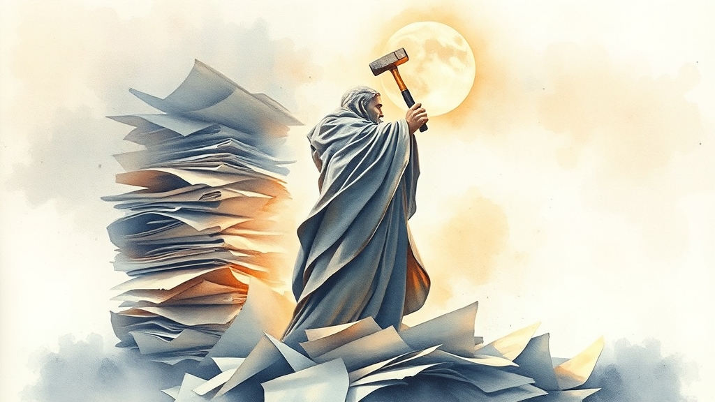 빚 탕감, 어떻게 신청해야 할까요? (watercolor 스타일)