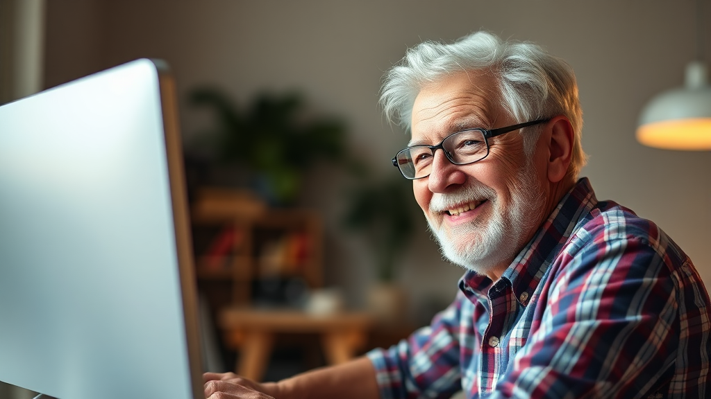 노인일자리 신청 방법 (realistic 스타일)