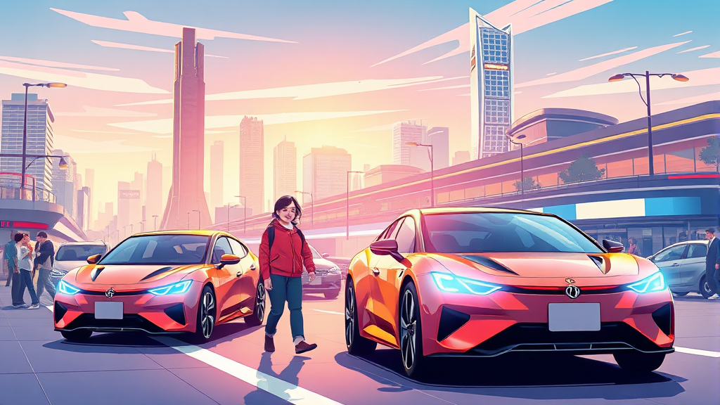 2026 부산모빌리티쇼, 놓치지 마세요! (illustration 스타일)