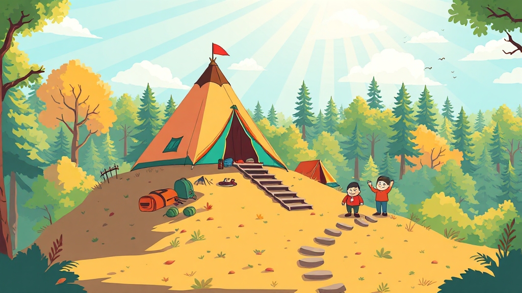 마추픽추 에어텐트 특징 (cartoon 스타일)