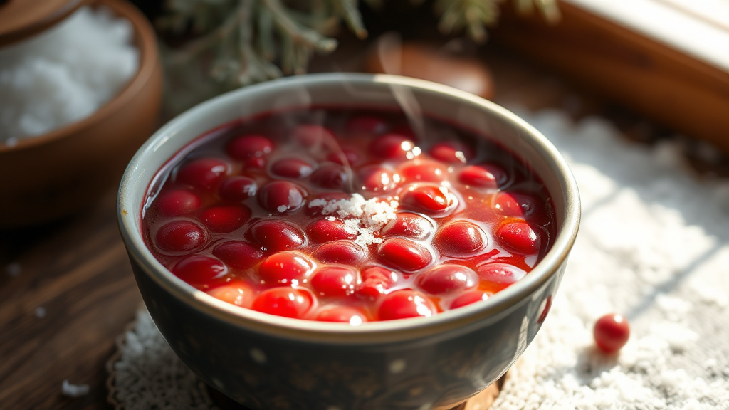 팥죽 농도 조절