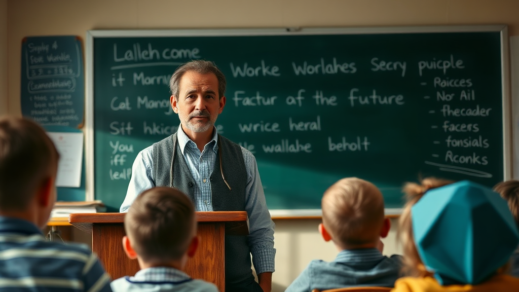 교사라는 직업의 현실 (realistic 스타일)