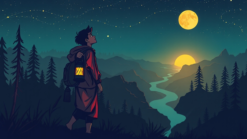 꿈 해몽: 나만의 여행 안내서 (cartoon 스타일)