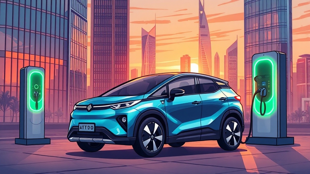 중국 전기차 시장 현황 (cartoon 스타일)