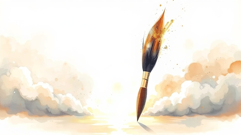 글씨 쓰는 꿈 기본 의미 (watercolor 스타일)