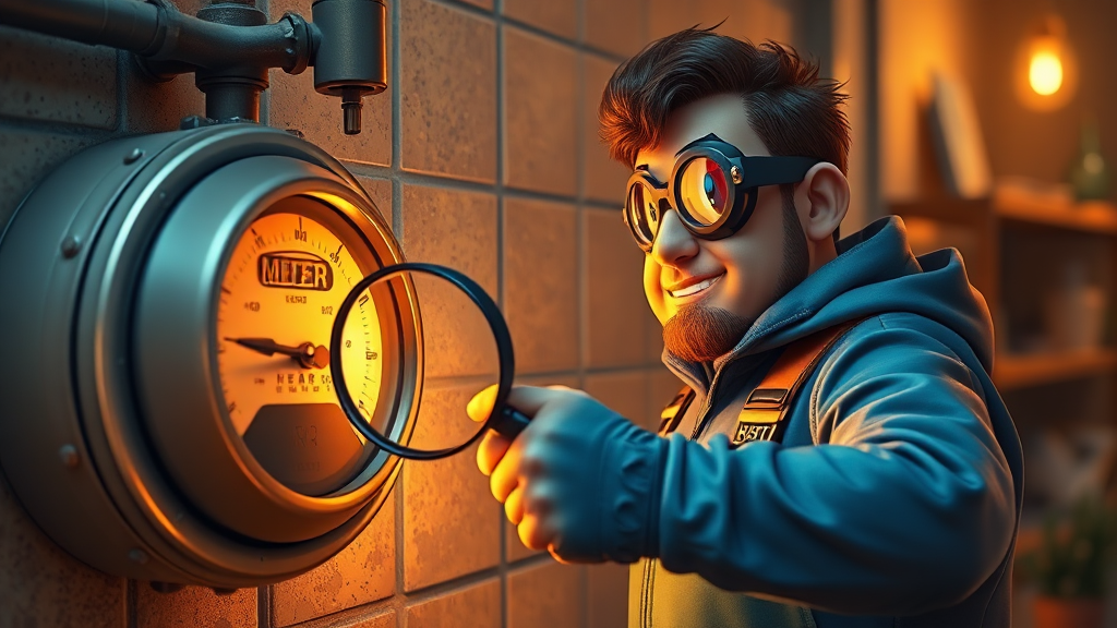 난방비 과다 청구, 원인 분석 (realistic 스타일)