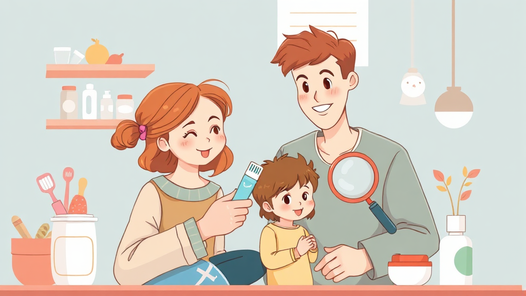 안전한 치약 선택 방법 (illustration 스타일)