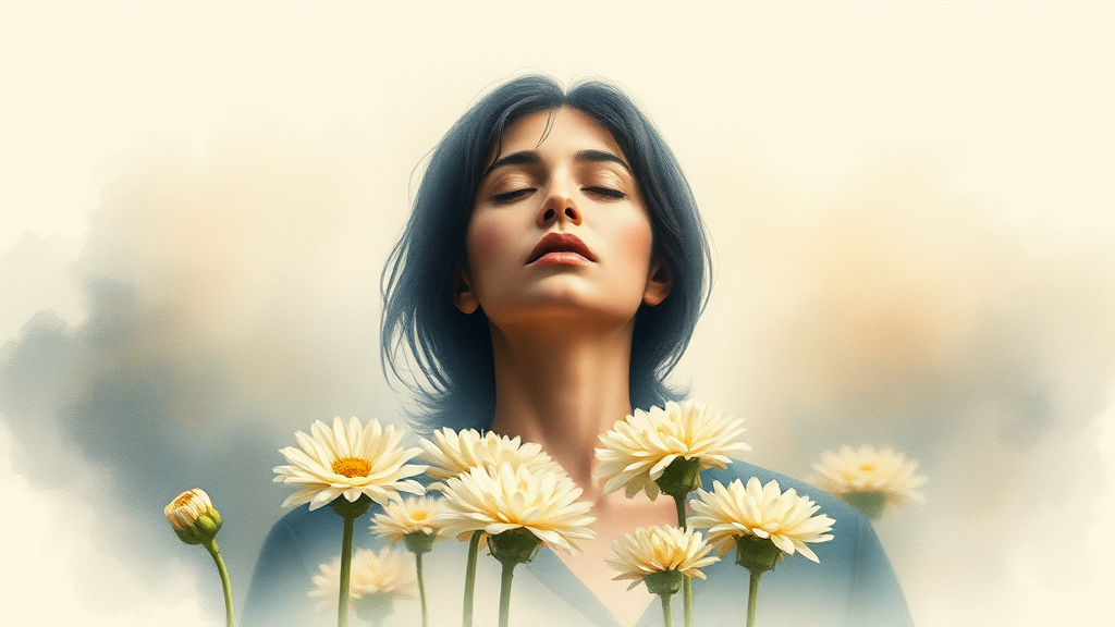 장례 절차 및 관련 정보 (watercolor 스타일)