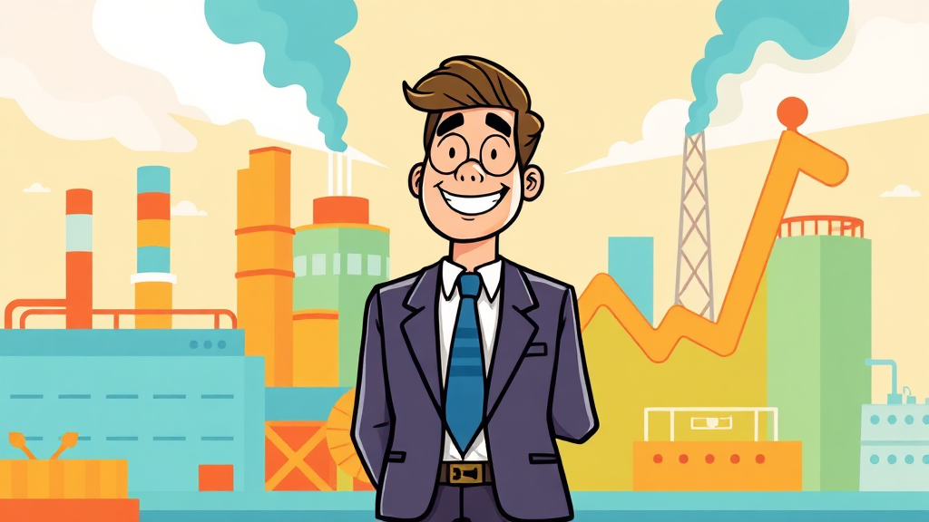 국내 기업 경기 반등 (cartoon 스타일)