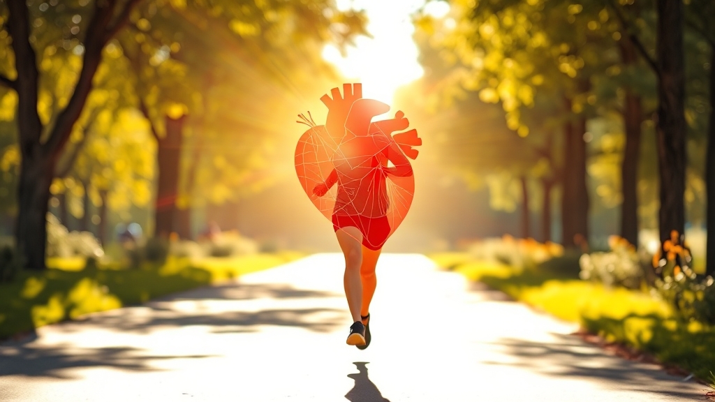 규칙적인 운동 습관 (realistic 스타일)