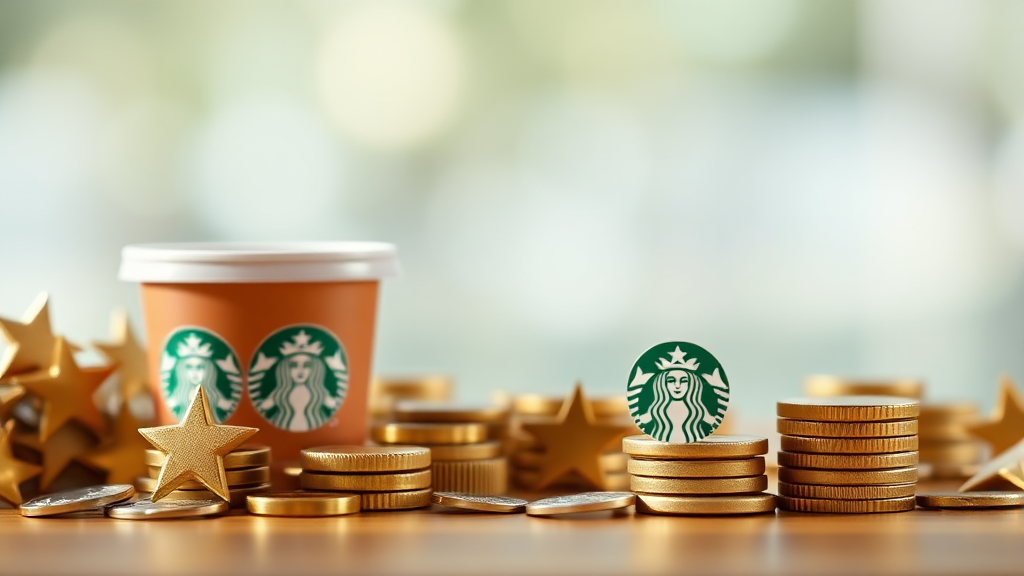 별별통장: 스타벅스 혜택을 극대화하는 방법 (realistic 스타일)