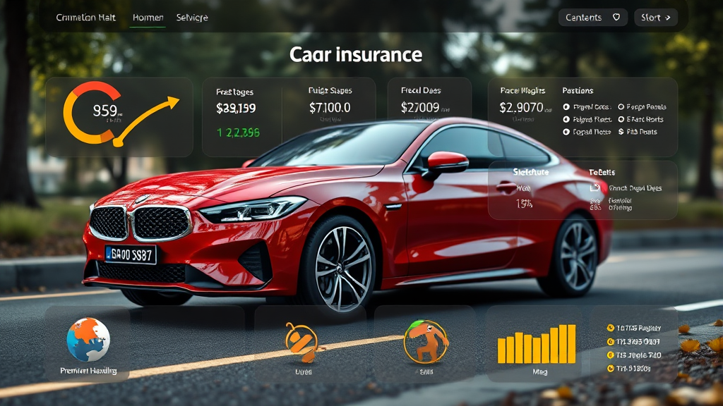 자동차보험 관련 유용한 정보, 한눈에 모아보기 (realistic 스타일)