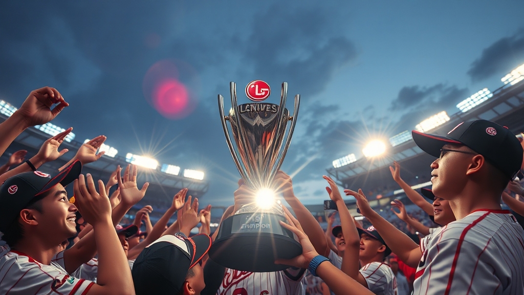 LG 트윈스 우승의 깊은 의미 (realistic 스타일)