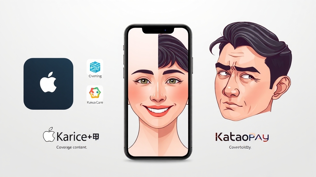 아이폰 보험 종류와 특징 (illustration 스타일)
