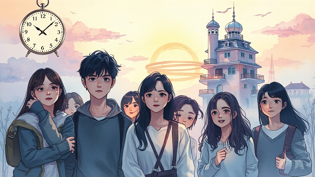지각 꿈과 현실의 관계 (watercolor 스타일)