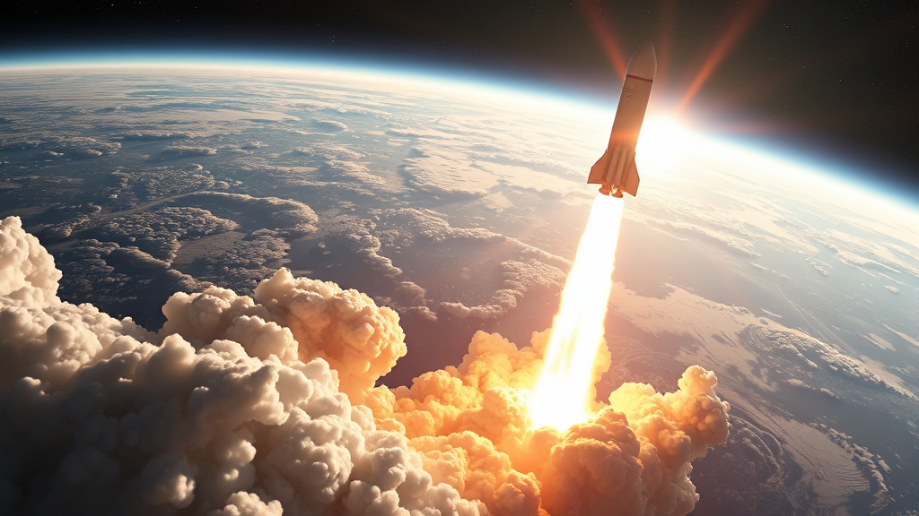 스페이스X 사업 구조와 성장 동력 (realistic 스타일)