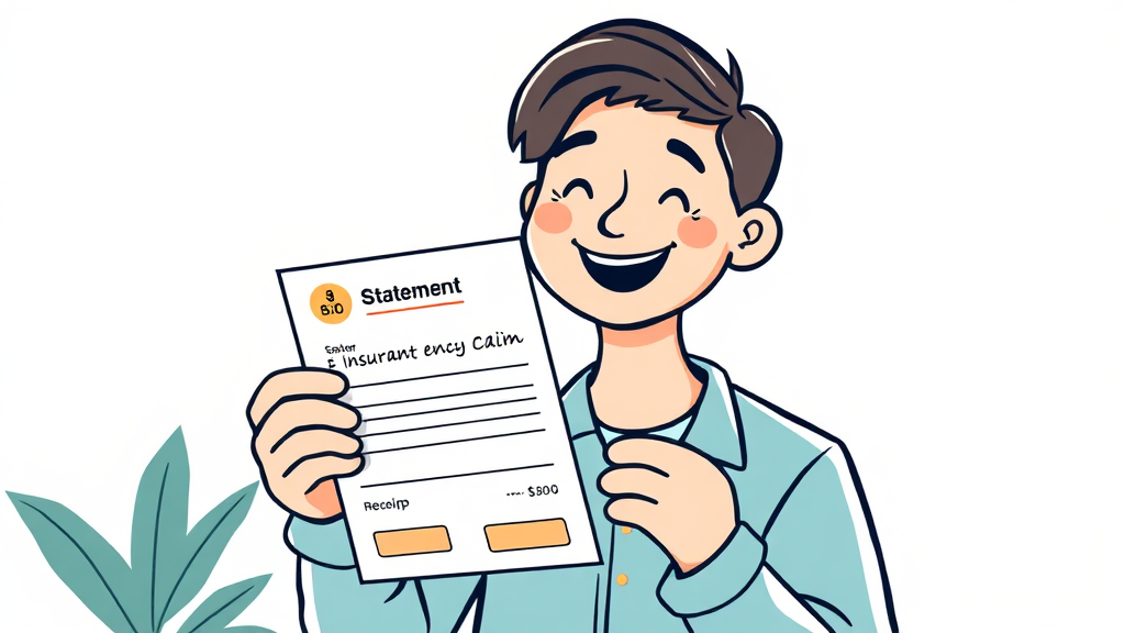 실비보험 청구 방법 및 필요 서류 (illustration 스타일)