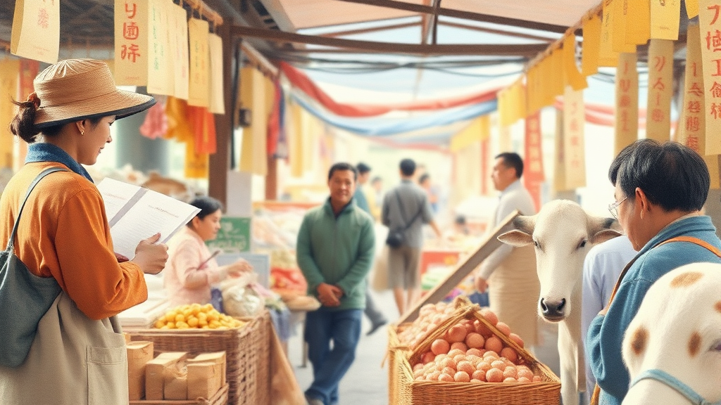 온누리상품권 환급 행사: 전통시장 쇼핑의 즐거움과 추가 혜택 (watercolor 스타일)