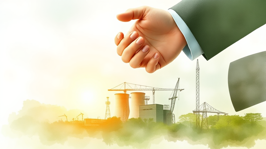 원자력 발전 관련주 투자 시 유의사항 (watercolor 스타일)