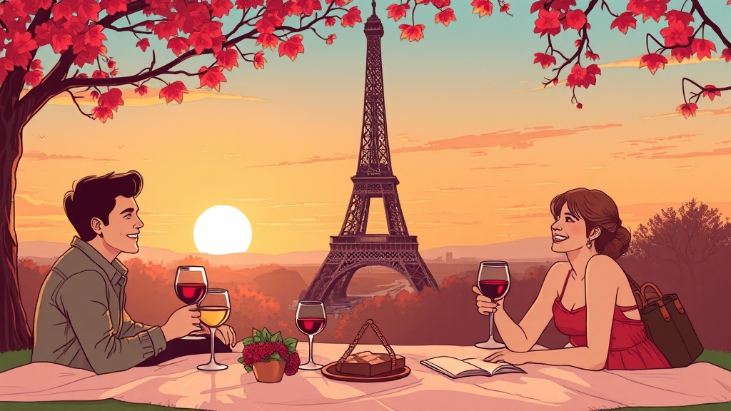 파리, 잊지 못할 추억을 만들어요! (cartoon 스타일)