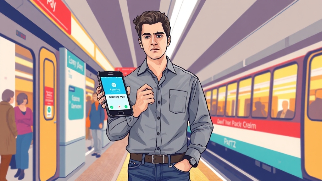 삼성페이 교통카드 꿀팁 (illustration 스타일)