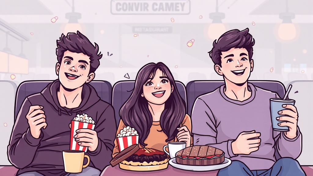 외식/영화/카페 할인 (illustration 스타일)