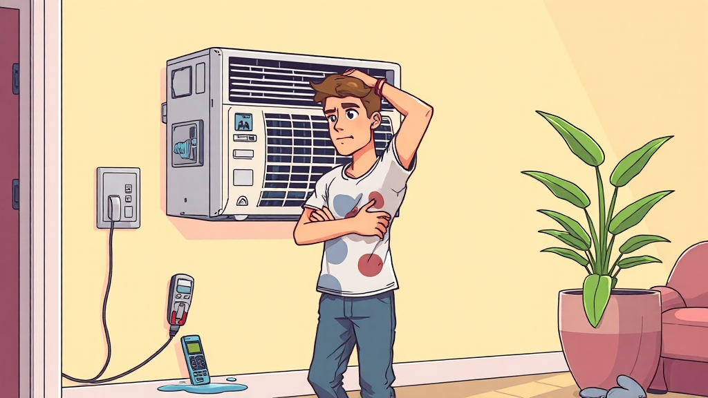 자주 발생하는 고장 및 자가 해결 (cartoon 스타일)