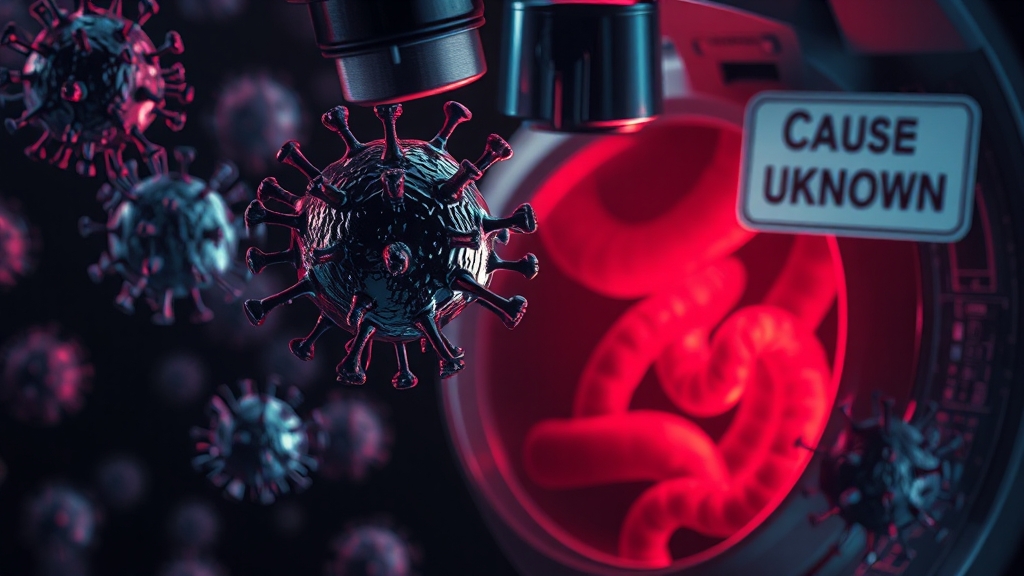 장염의 주요 원인 (realistic 스타일)