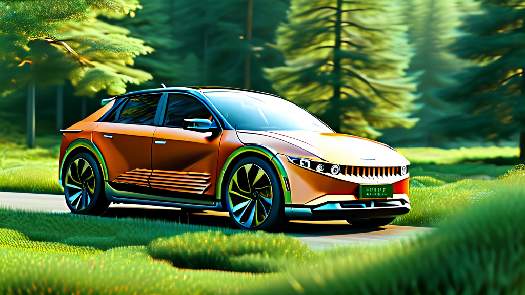 현대 친환경 라인업: 아이오닉 시리즈와 넥쏘 (realistic 스타일)