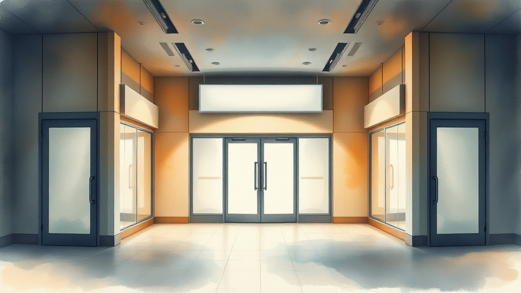 면세점 매출 감소 원인 (watercolor 스타일)