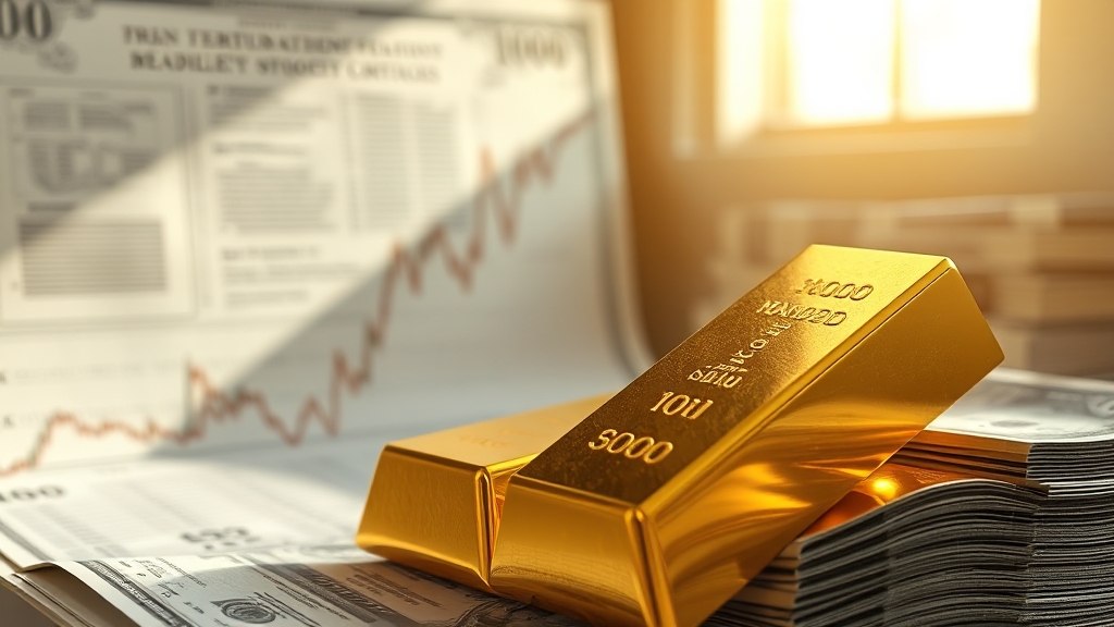 금 시장 전망: 전문가들은 어떻게 볼까? (realistic 스타일)