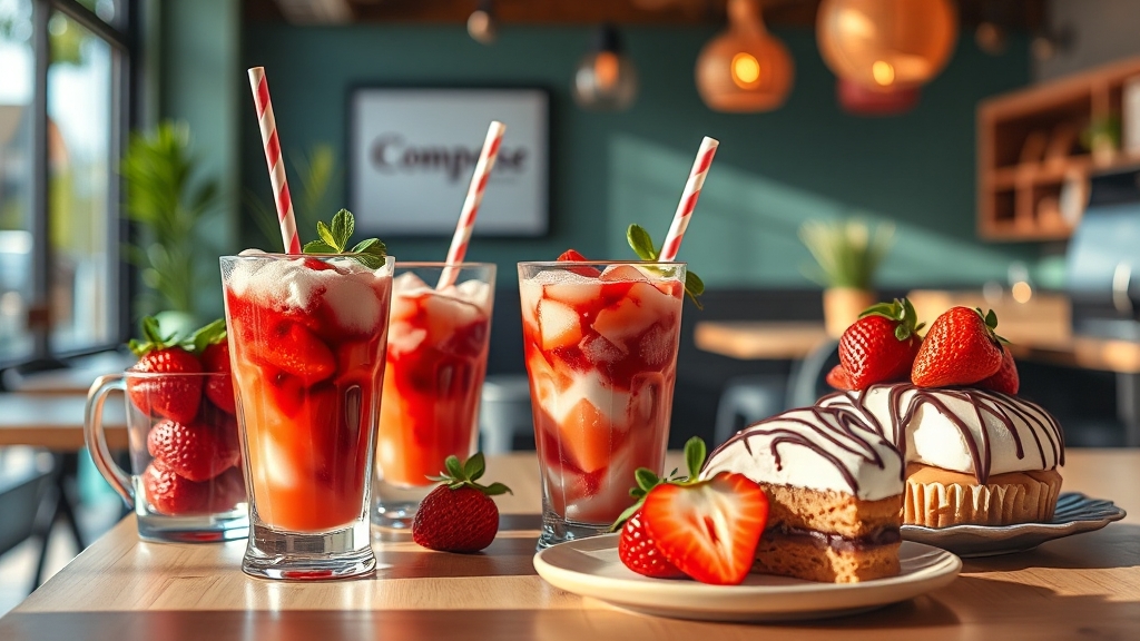 컴포즈커피 신메뉴 및 시즌 메뉴 (realistic 스타일)