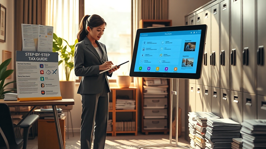 종합소득세 신고 방법(온라인/오프라인 단계별 안내) (realistic 스타일)