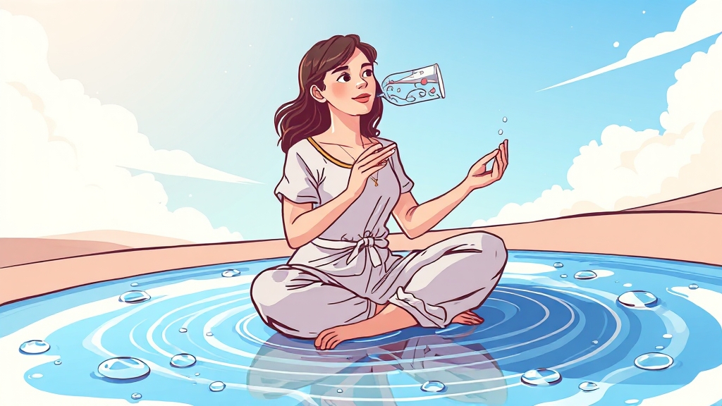 붓기와 혈액순환: 생활 습관 개선 (cartoon 스타일)