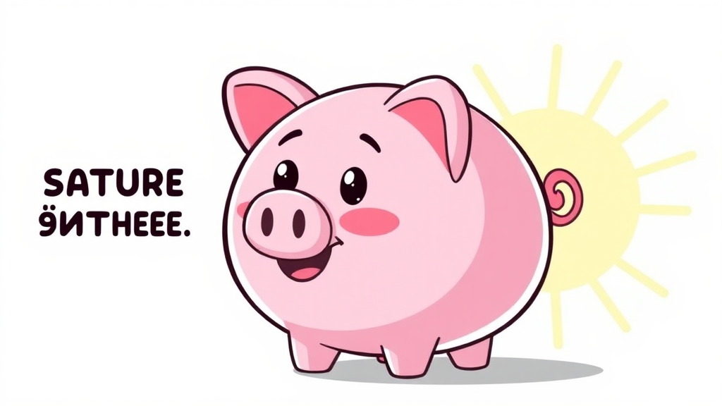 지출 줄이기 챌린지 (cartoon 스타일)