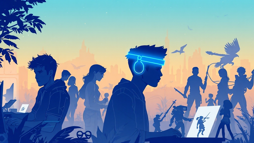 게임 제작부터 플레이까지 평가 (illustration 스타일)