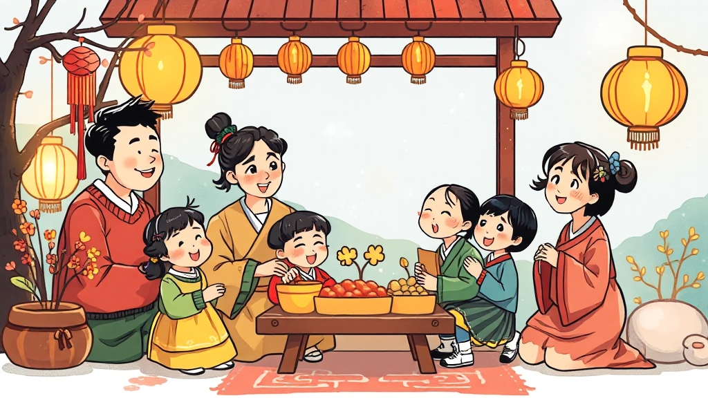 추석 연휴, 사회/경제적 영향은? (cartoon 스타일)