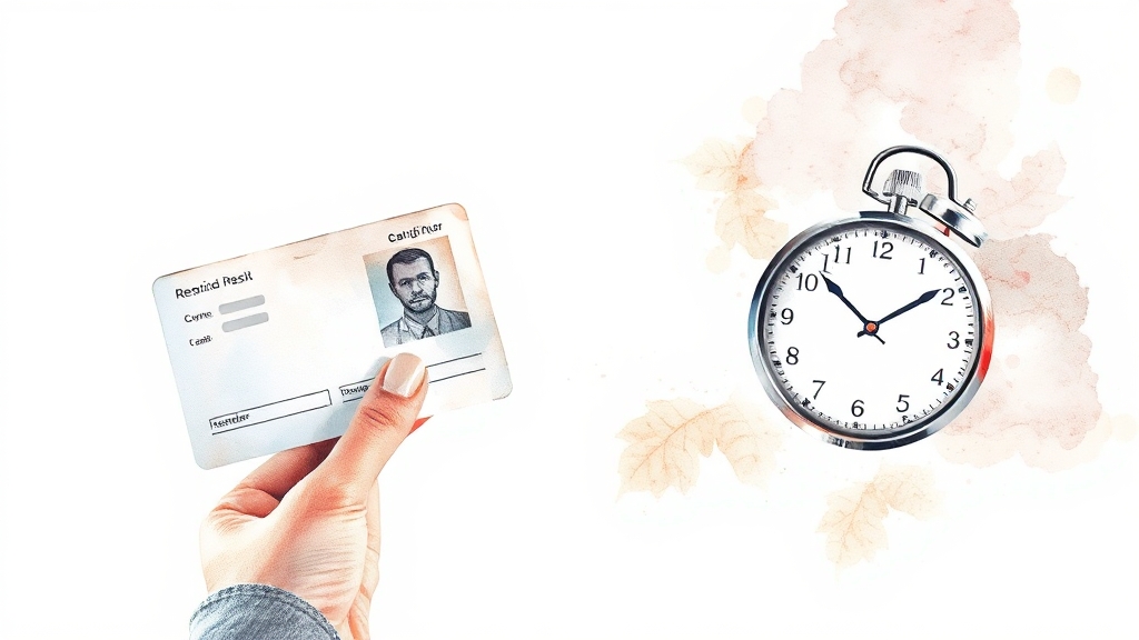 필요 서류와 신청 절차 (watercolor 스타일)