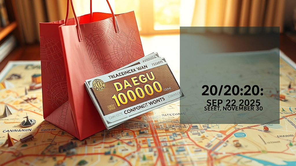 2차 소비쿠폰, 놓치지 마세요! (realistic 스타일)