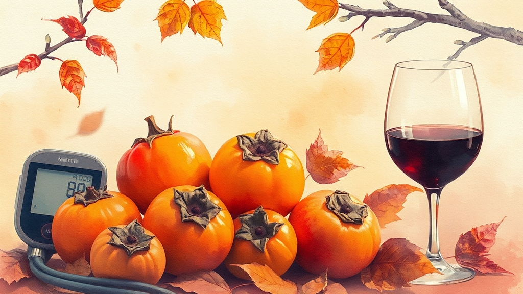 홍시, 어디에 좋을까요? (watercolor 스타일)