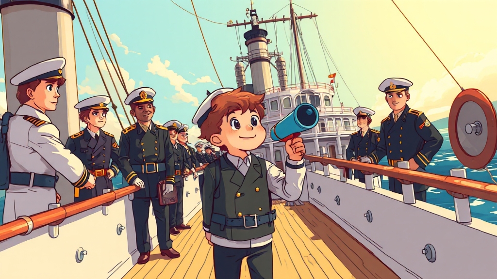 군함 공개 & 해군 체험 (cartoon 스타일)