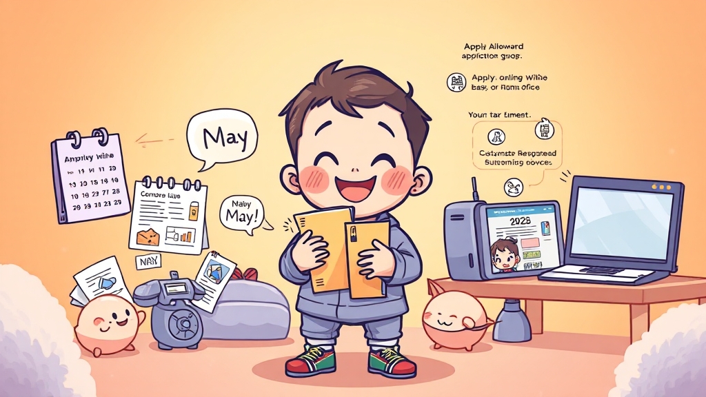 신청은 언제, 어떻게 하나요? 기간 및 방법 (cartoon 스타일)