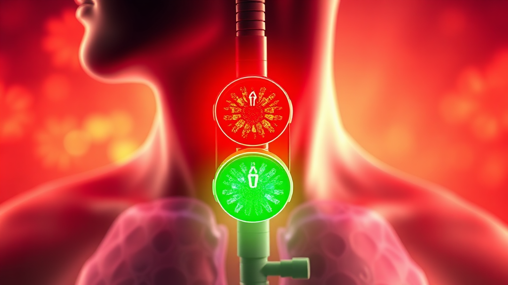 가래, 우리 몸이 보내는 건강 신호와 관리법 A to Z 3 가래, 우리 몸의 건강 신호등 (realistic 스타일)