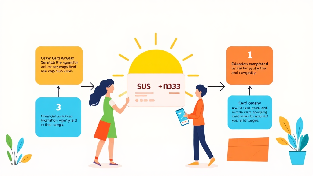 햇살론 카드, 어떻게 신청하나요? (illustration 스타일)